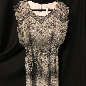 Black and white dress